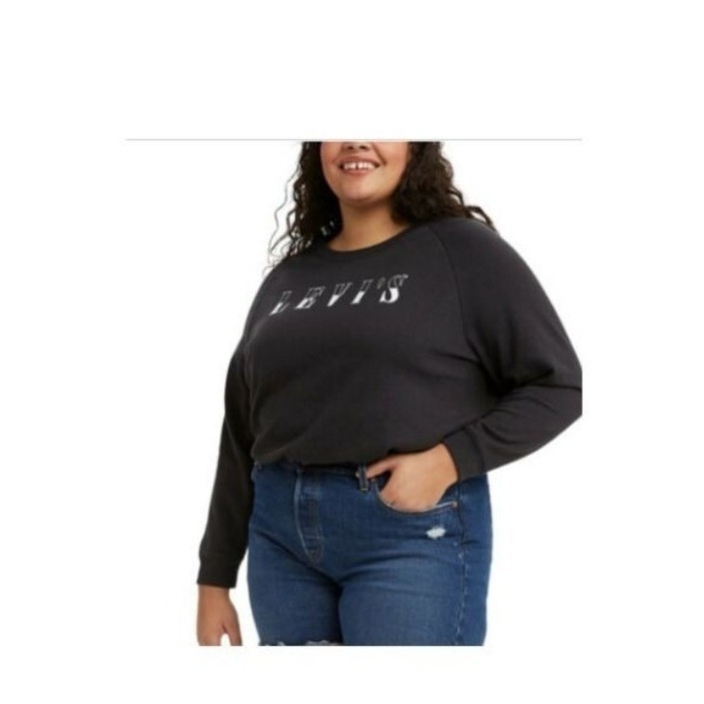 Levi's Women's Plus Black Crewneck Sweatshirt Size 1X – New